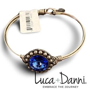 NEW Luca + Danni BLUE  sapphire  GEM STONE  bracelet, NWT